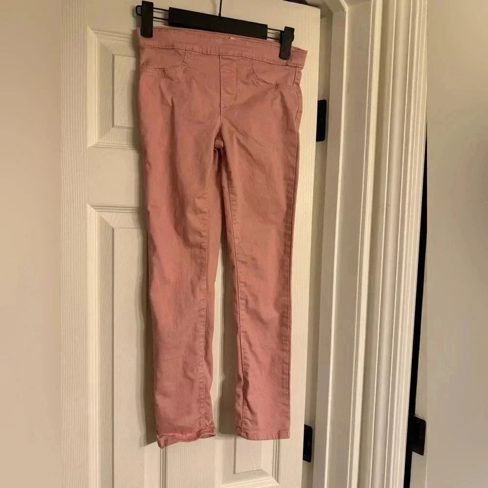 Levi's Kid's Youth Girl's Pink Cropped Denim Leggings Jeggings Skinny Jeans 10